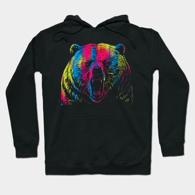 Vibrant Bear Hoodie by Daletheskater